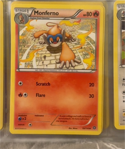 2010 Pokémon Steam Siege #19 Monferno — front