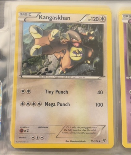 2015 Pokémon XY Fates Collide #75 Kangaskhan — front