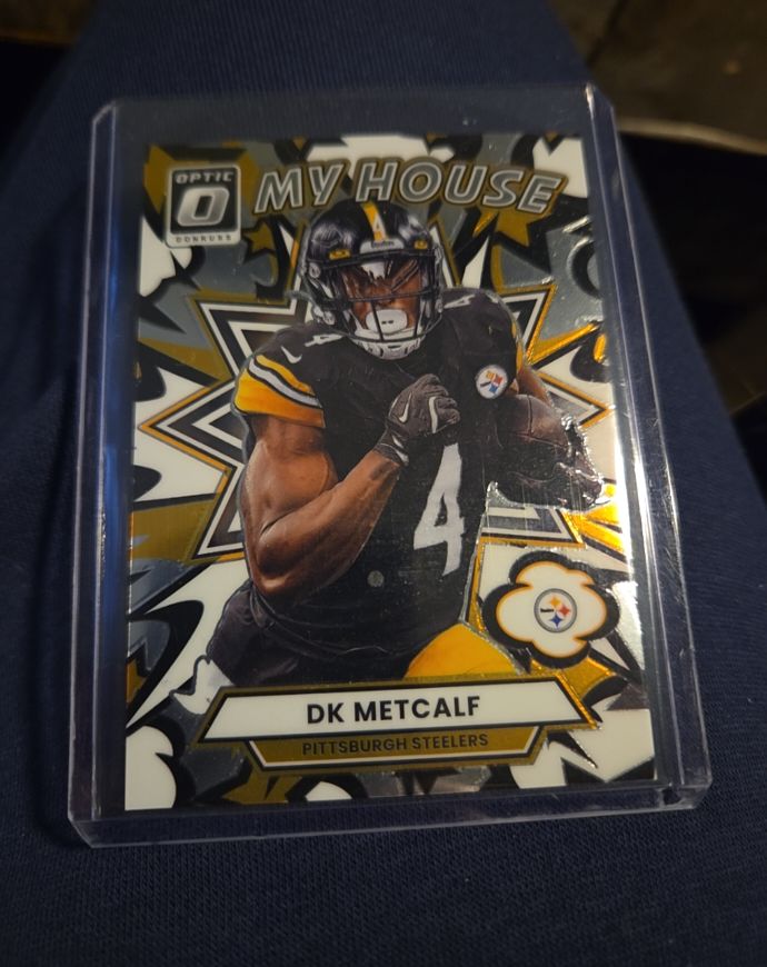 2025 Panini Donruss Optic #8 DK Metcalf My House Pittsburgh Steelers — front
