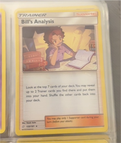 2019 Pokémon Hidden Fates #51 Bill's Analysis — front