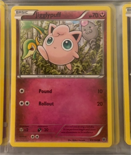 2016 Pokémon XY Fates Collide #65 Jigglypuff — front