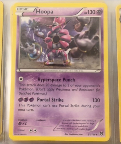 2016 Pokémon XY Steam Siege #51 Hoopa — front