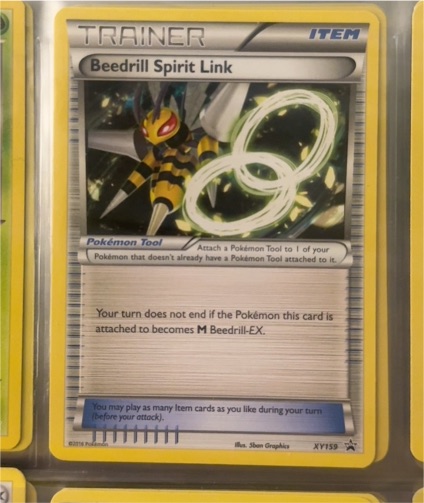 2016 Pokémon XY #XY159 Beedrill Spirit Link — front