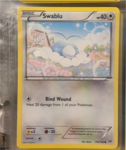 2015 Pokémon XY Breakthrough #124 Swablu — front