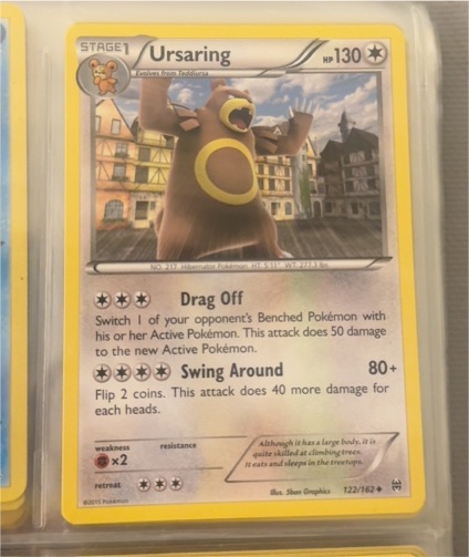 2015 Pokémon XY Breakthrough #122 Ursaring — front