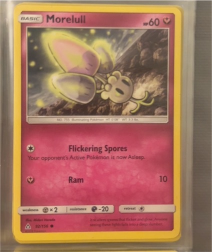 2018 Pokémon Sun & Moon: Ultra Prism #92 Morelull — front