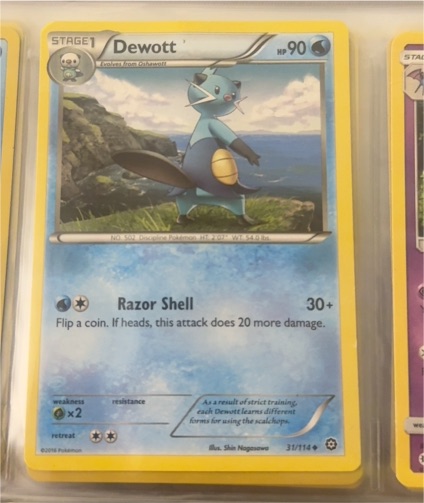 2016 Pokémon Steam Siege #31 Dewott — front