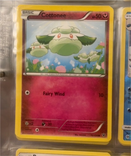 2016 Pokémon XY Fates Collide #70 Cottonee — front