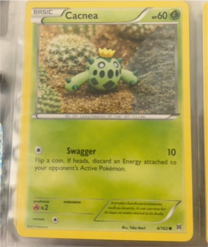 2015 Pokémon XY Breakthrough #4 Cacnea — front