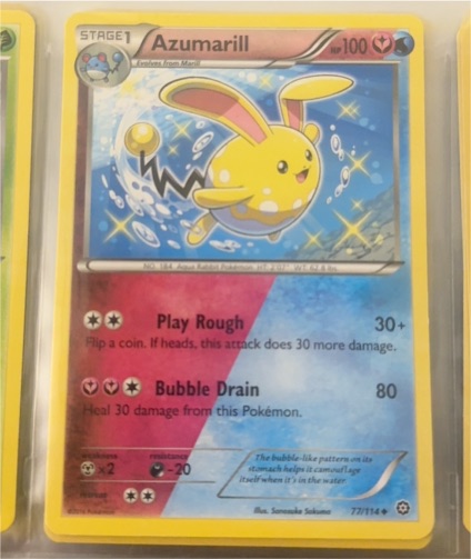 2016 Pokémon XY Steam Siege #77 Azumarill — front