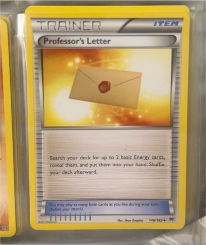 2014 Pokémon XY BREAKthrough #146 Professor's Letter — front