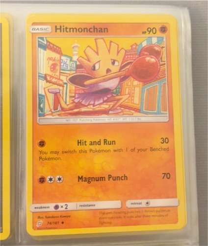 2019 Pokémon Team Up #74 Hitmonchan — front