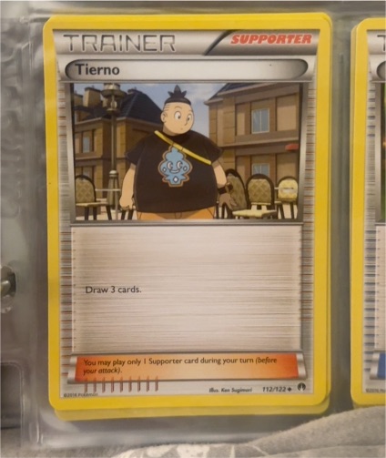2014 Pokémon XY Breakpoint #112 Tierno — front
