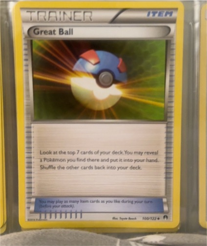 2016 Pokémon XY Breakpoint #100 Great Ball — front