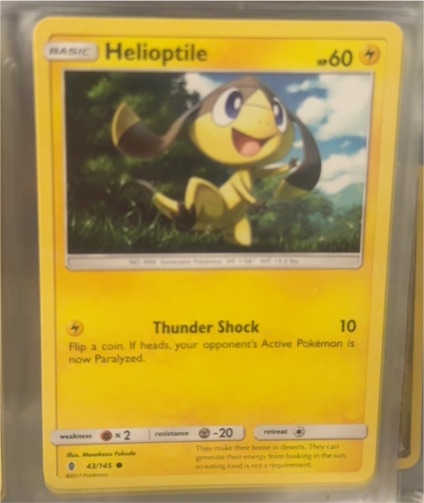 2017 Pokémon TCG Guardians Rising #43 Helioptile — front