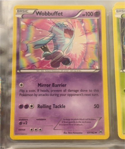 2015 Pokémon XY BREAKthrough #67 Wobbuffet — front