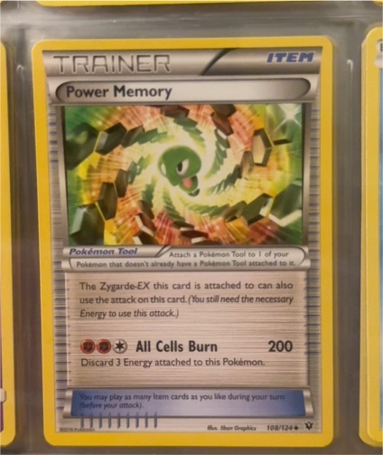2016 Pokémon XY Fates Collide #108 Power Memory — front