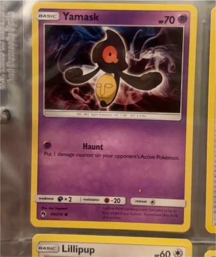2018 Pokemon TCG Lost Thunder #99 Yamask — front