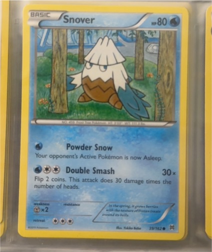 2015 Pokémon XY Breakthrough #39 Snover — front