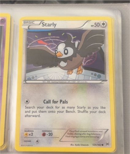 2015 Pokémon XY Breakthrough #125 Starly — front