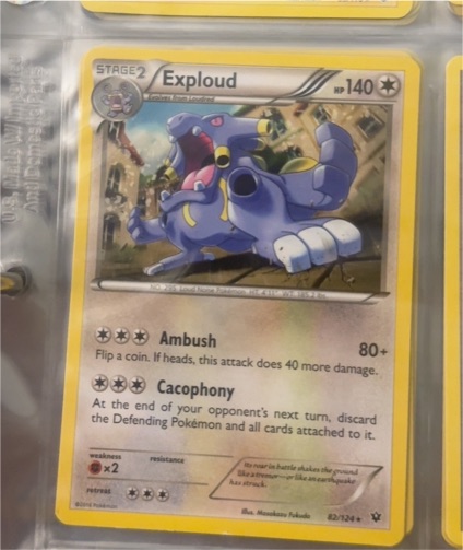 2016 Pokémon XY Fates Collide #82 Exploud — front