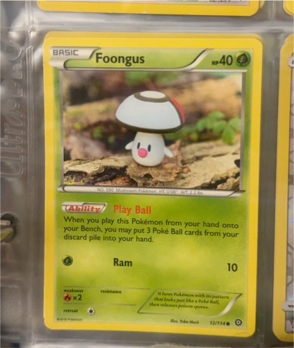 2015 Pokémon XY Steam Siege #12 Foongus — front