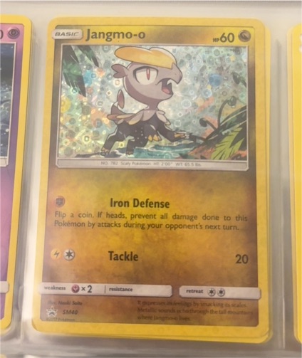 2017 Pokémon SM40 Jangmo-o — front