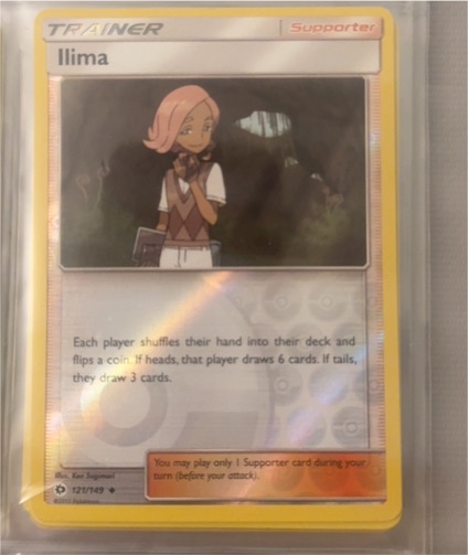 2017 Pokemon Sun & Moon Base Set #121 Ilima — front