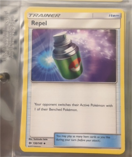 2017 Pokémon TCG Sun & Moon #130 Repel — front