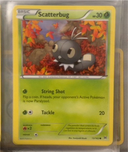 2015 Pokémon XY BREAKthrough #13 Scatterbug — front