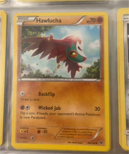2016 Pokémon XY Fates Collide #48 Hawlucha — front