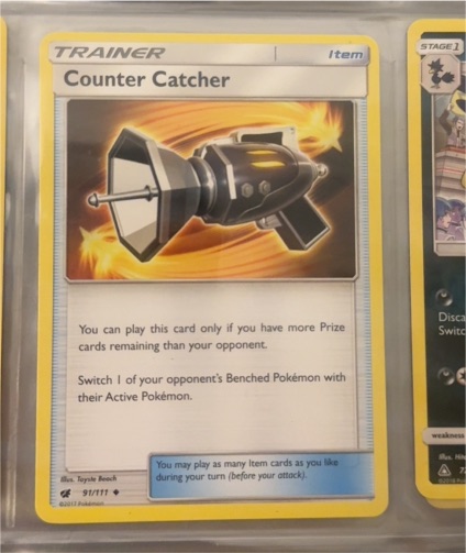2017 Pokémon Crimson Invasion #91 Counter Catcher — front