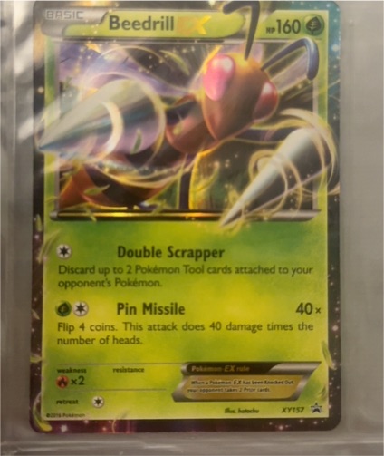 2015 Pokémon XY #XY157 Beedrill EX — front