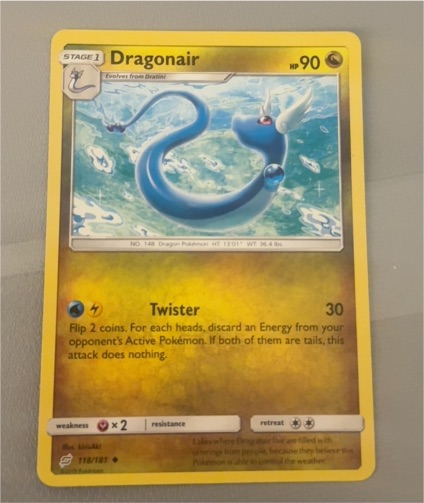 2019 Pokémon #118 Dragonair — front
