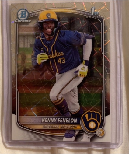 2025 Bowman Chrome #BCP-190 Kenny Fenelon — front