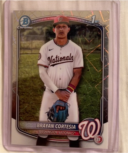 2025 Bowman Chrome #BCP-211 Brayan Cortesia — front
