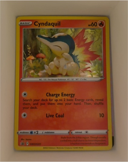 2022 Pokémon Sword & Shield #SWSH221 Cyndaquil — front
