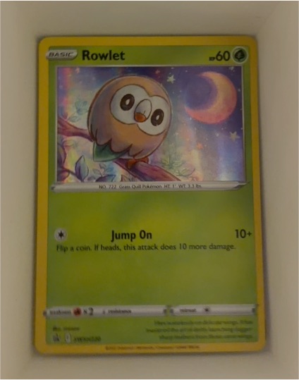 2020 Pokémon SWSH220 Rowlet — front