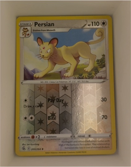 2021 Pokémon Fusion Strike #200 Persian — front