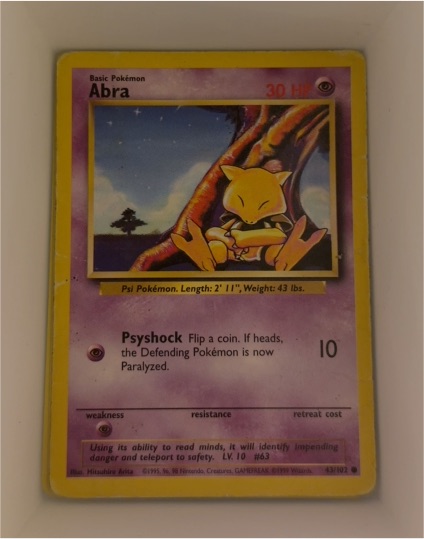 1999 Pokémon #43 Abra — front