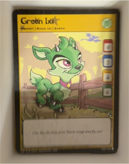 2004 Neopets TCG Battle for Meridell #105 Green Ixi — front