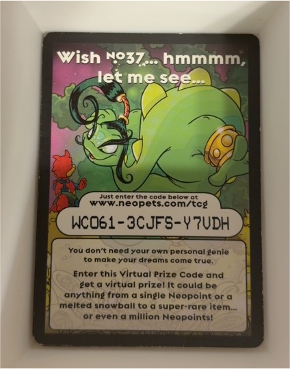 2004 Neopets TCG #37 Wish — front