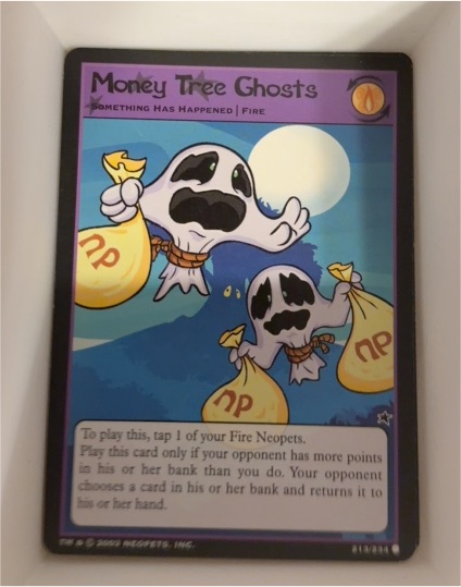 2003 Neopets TCG Base Set #213 Money Tree Ghosts — front