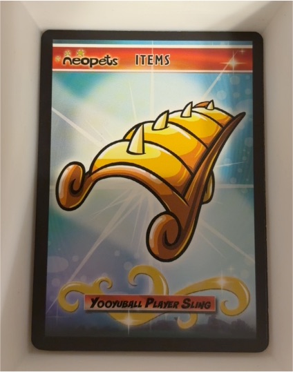 2008 Enterplay Neopets Items Collectible Card Game #55 Yooyuball Player Sling — front