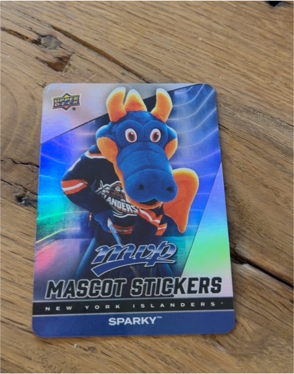2025-26 Upper Deck MVP #MS-17 Sparky The Dragon Mascot Stickers — front