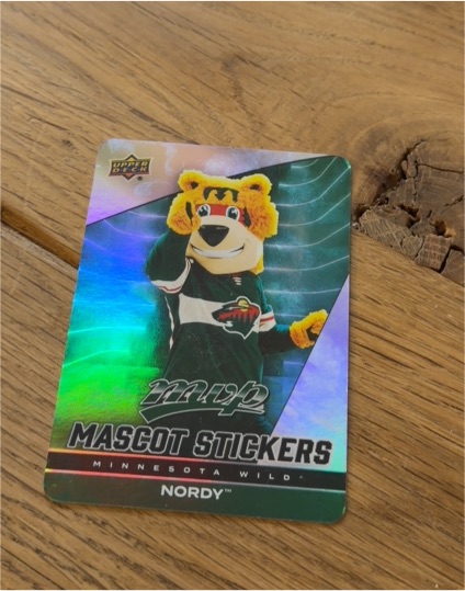 2025-26 Upper Deck MVP #MS-13 Nordy Mascot Stickers — front