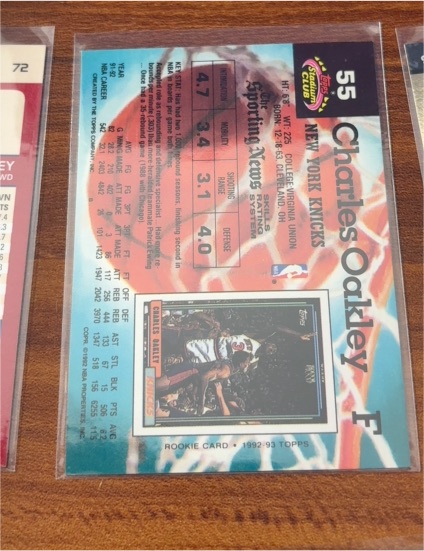 1992-93 Topps Stadium Club #55 Charles Oakley — front