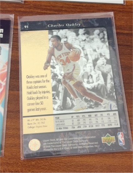 1995-96 Upper Deck SP #91 Charles Oakley — front