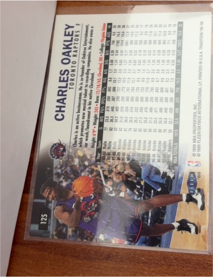1993 NBA Hoops #125 Charles Oakley — front