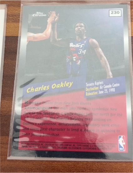 2000-01 Topps Chrome #230 Charles Oakley — front
